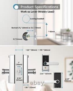 Smart Keyless Entry Door Lock-Fingerprint Bluetooth Keypad