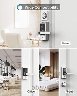 Smart Keyless Entry Door Lock-Fingerprint Bluetooth Keypad