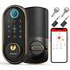 Smart Keyless Entry Door Lock Fingerprint Electronic Deadbolt Touchscreen K