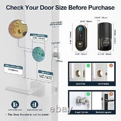 Smart Keyless Entry Door Lock Fingerprint Electronic Deadbolt Touchscreen K