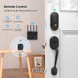 Smart Keyless Entry Door Lock Fingerprint Electronic Deadbolt Touchscreen K