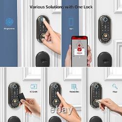 Smart Keyless Entry Door Lock Fingerprint Electronic Deadbolt Touchscreen Keypad