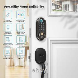 Smart Keyless Entry Door Lock Fingerprint Oil Rubbed Bronze