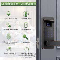 Smart Keyless Entry Fingerprint Door Lock Digital Touchscreen Biometric Security