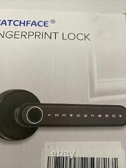 Smart Lock, CATCHFACE Fingerprint Door Lock Keyless Entry Door Lock WiFi Front