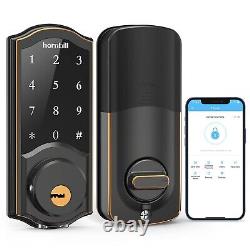 Smart Lock Deadbolt, Hornbill Digital Keyless Entry Door Lock with Keypad, Bl