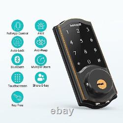 Smart Lock Deadbolt, Hornbill Digital Keyless Entry Door Lock with Keypad, Bl