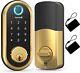 Smart Lock Deadbolt Hornbill Fingerprint Door Lock With Keypad Bluetooth Elec