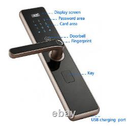 Smart Lock Fingerprint Door Lock Digital Electronic Entry Control Keyless X6-TY