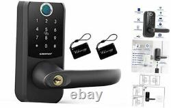 Smart Lock, Fingerprint Door Lock with Reversible Handle, Keyless Entry