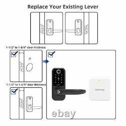 Smart Lock, Fingerprint Door Lock with Reversible Handle, Keyless Entry