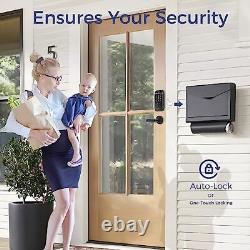 Smart Lock, Fingerprint Door Look, 6-in-1 Keyless Entry Door Lock & Black
