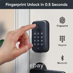 Smart Lock Fingerprint Keyless Entry Bluetooth Deadbolt Replacement App Monitor