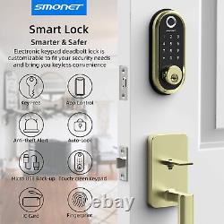 Smart Lock, Fingerprint Smart Deadbolt Lock, 5-In-1 Keyless Entry Door Lock with