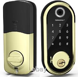 Smart Lock, Fingerprint Smart Deadbolt Lock, 5-In-1 Keyless Entry Door Lock with
