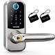 Smart Lock, Hornbill Fingerprint Keyless Entry Locks With Touchscreen Keypad, Blue