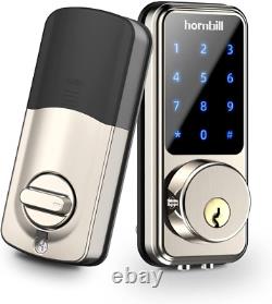 Smart Lock Keyless Entry Deadbolt Door Locks, hornbill Smart Lock Front Bluetooth