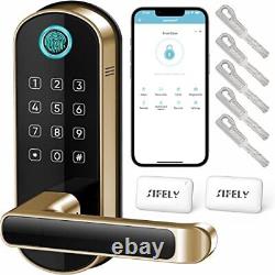 Smart Lock, Keyless Entry Door Lock, Fingerprint Door Lock, Digital Door Gold