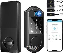 Smart Lock Keyless Entry Door Lock Fingerprint Smart Deadbolt Front Door