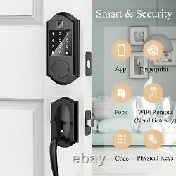 Smart Lock Keyless Entry Door Lock Fingerprint Smart Deadbolt Front Door