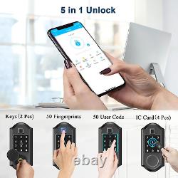 Smart Lock Keyless Entry Door Lock Fingerprint Smart Deadbolt Front Door