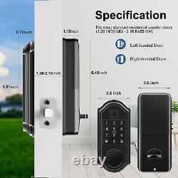 Smart Lock Keyless Entry Door Lock Fingerprint Smart Deadbolt Front Door