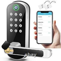 Smart Lock, Keyless Entry Door Lock, Keypad Door Silver Sifely S, Fingerprint
