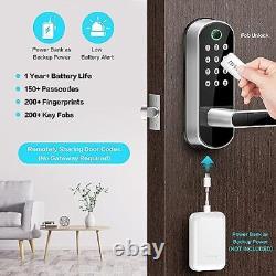Smart Lock, Keyless Entry Door Lock, Keypad Door Silver Sifely S, Fingerprint