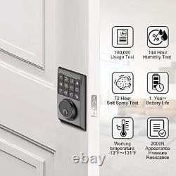 Smart Lock Keyless Entry Door Lock Mobile App Control Access Code Deadbolt Di