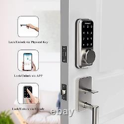 Smart Lock Keyless Entry Door Lock Remote Lock/Unlock, Voice Control