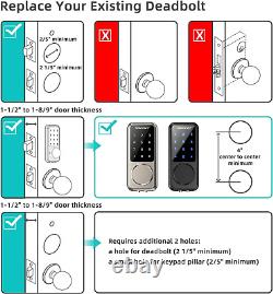 Smart Lock Keyless Entry Door Lock Remote Lock/Unlock, Voice Control