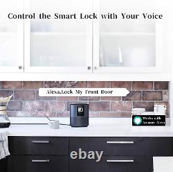 Smart Lock Keyless Entry Door Lock Remote Lock/Unlock, Voice Control