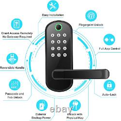 Smart Lock, Keyless Entry Door Lock, Smart Door Lock with Handle, Smart Lock for