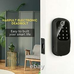 Smart Lock, Keyless Entry Door Locks with Keypad, Deadbolt Fingerprint Black