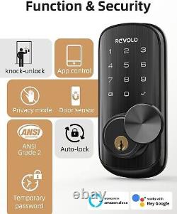 Smart Lock -REVOLO Smart WiFi Door Lock-Keyless Entry Door Lock with Touchscreen