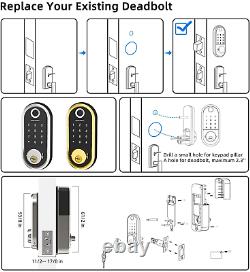 Smart Lock SMONET Bluetooth Keyless Entry Keypad Smart Deadbolt-Fingerprint Door