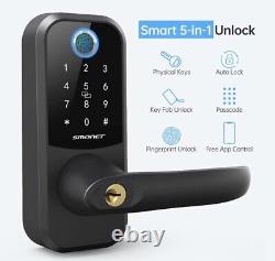 Smart Lock, SMONET Fingerprint Door Lock with Keypad-Silver NEW IN BOX FREE SHIP