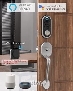 Smart Lock, SMONET Keyless Entry Door Lock Fingerprint Door Lock with Keypads, S