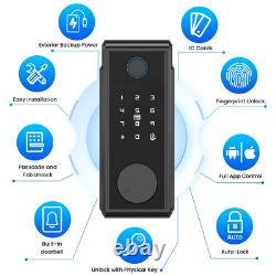 Smart Lock, Wifi Keyless Entry Door Lock with Touchscreen Keypad, IP65 Weatherpr