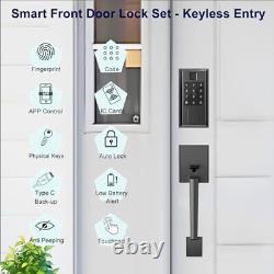 Smart Locks for Front Door with Handle Knob Set, Keyless Entry Door Lock