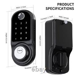 Smart Password Door Lock Touch Scree Deadbolt Keyless Entry Electronic Bluetooth