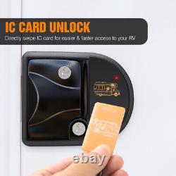 Smart RV Keyless Entry Door Lock Wireless IC Card +Remote Fob For Camper Truck