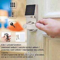 Smart Touch Screen Password keyboard Lock Remote Keyless Electronic Door Lock