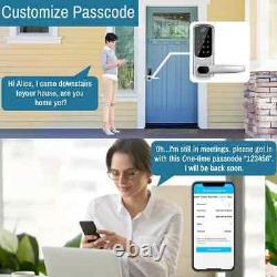 Smart WiFi Home Door Lock Handle Set Fingerprint Keyless Entry Digital Keypad