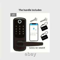 Smart WiFi Home Door Lock Handle Set Fingerprint Keyless Entry Digital Keypad