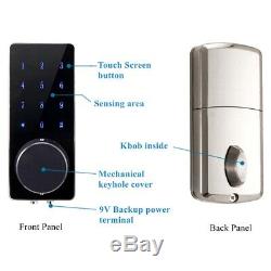 Smart bluetooth Touch Door Lock Password APP Digital Keyless Home Security