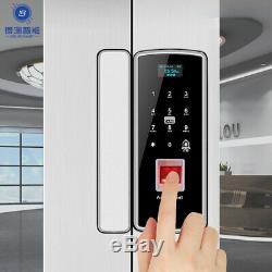 Smart keyless door lock glass touch screen fingerprint wireless digital lock