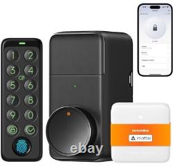 SwitchBot WiFi Smart Lock Pro with Keypad Touch, Fingerprint Keyless Entry Do