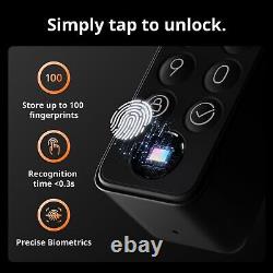 SwitchBot WiFi Smart Lock Pro with Keypad Touch, Fingerprint Keyless Entry Do