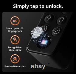 SwitchBot WiFi Smart Lock Pro with Keypad Touch, Fingerprint Keyless Entry Do